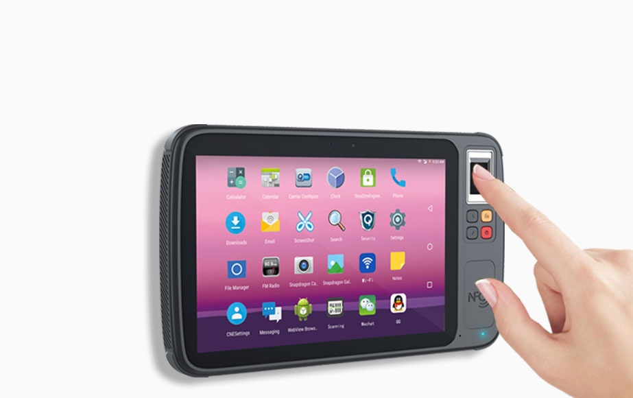 Fingerprint recognition tablet